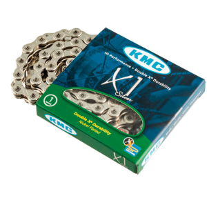 Cadena Para Bicicleta KMC X1 Silver dirtfixie paso fino 12 x 332